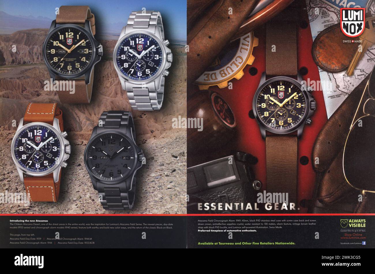 Rivista vintage "Playboy" ottobre 2015 Advert, USA Foto Stock