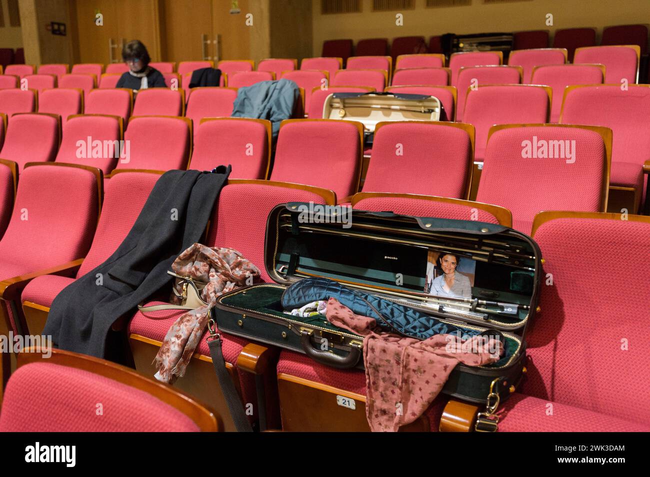 L'Orchestra Sinfonica di Cipro prova al Teatro Pallas di Nicosia Foto Stock