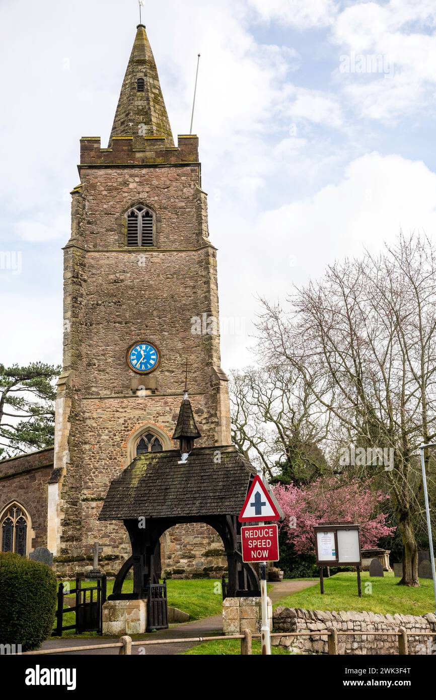 St Mary's Church Lutterworth nel Leicestershire, Regno Unito Foto Stock