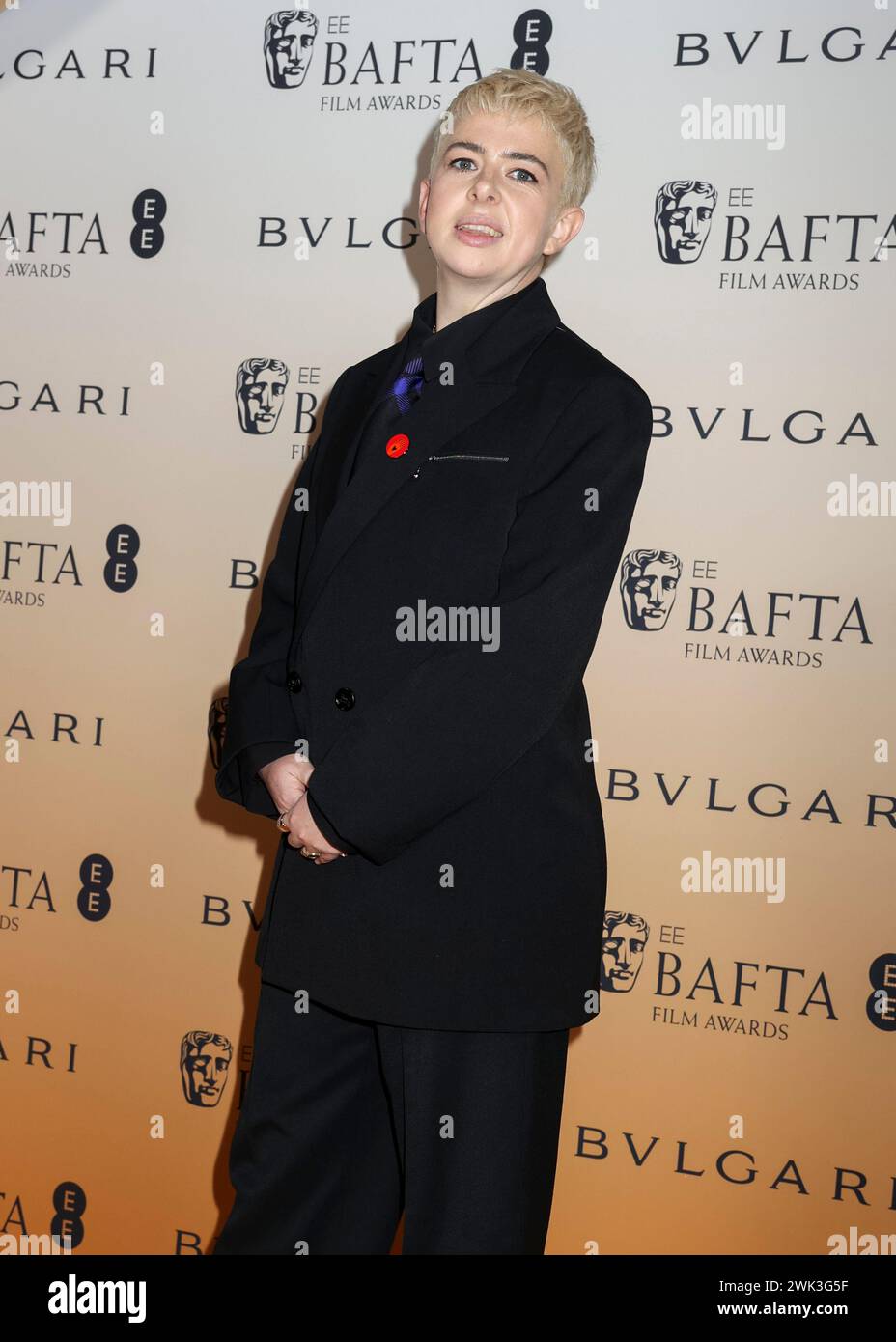 Londra, Regno Unito. 17 febbraio 2024. Molly Manning Walker partecipa al BAFTA Nominees Party 2024 alla National Gallery di Trafalgar Square, Londra. (Foto di Cat Morley/SOPA Images/Sipa USA) credito: SIPA USA/Alamy Live News Foto Stock