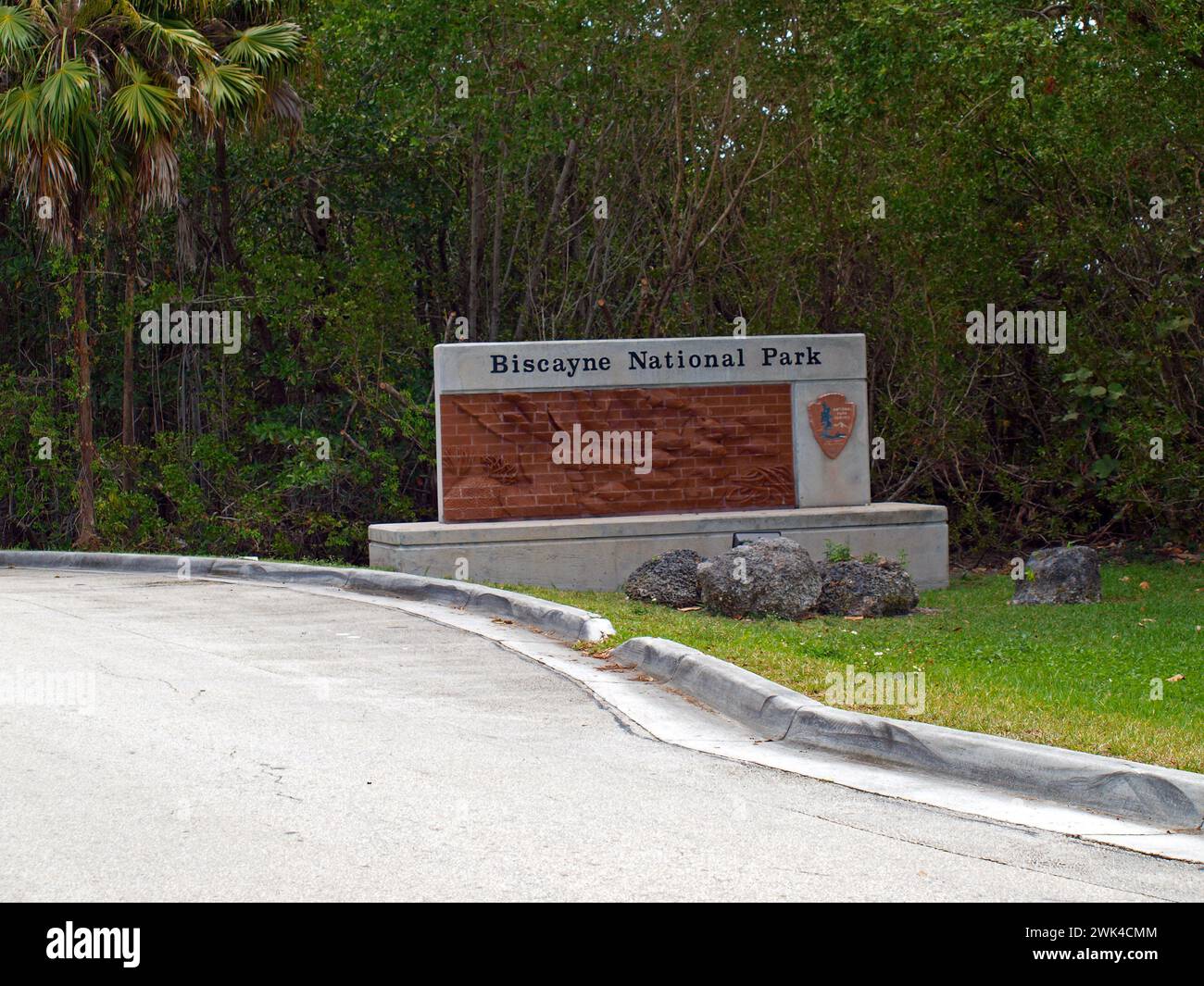 Homestead, Florida, Stati Uniti - 15 marzo 2015: Ingresso al Dante Fascell Visitor Center del Parco Nazionale di Biscayne. Foto Stock