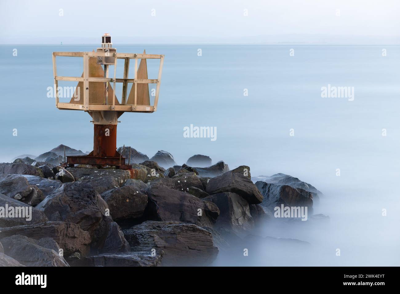 Lunga esposizione del marcatore a Westport Washington USA Foto Stock