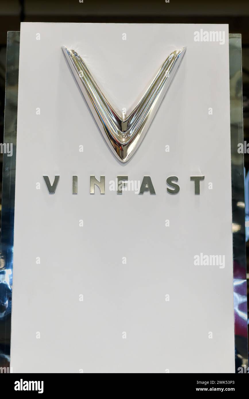 Logo dell'auto Vinfast Foto Stock
