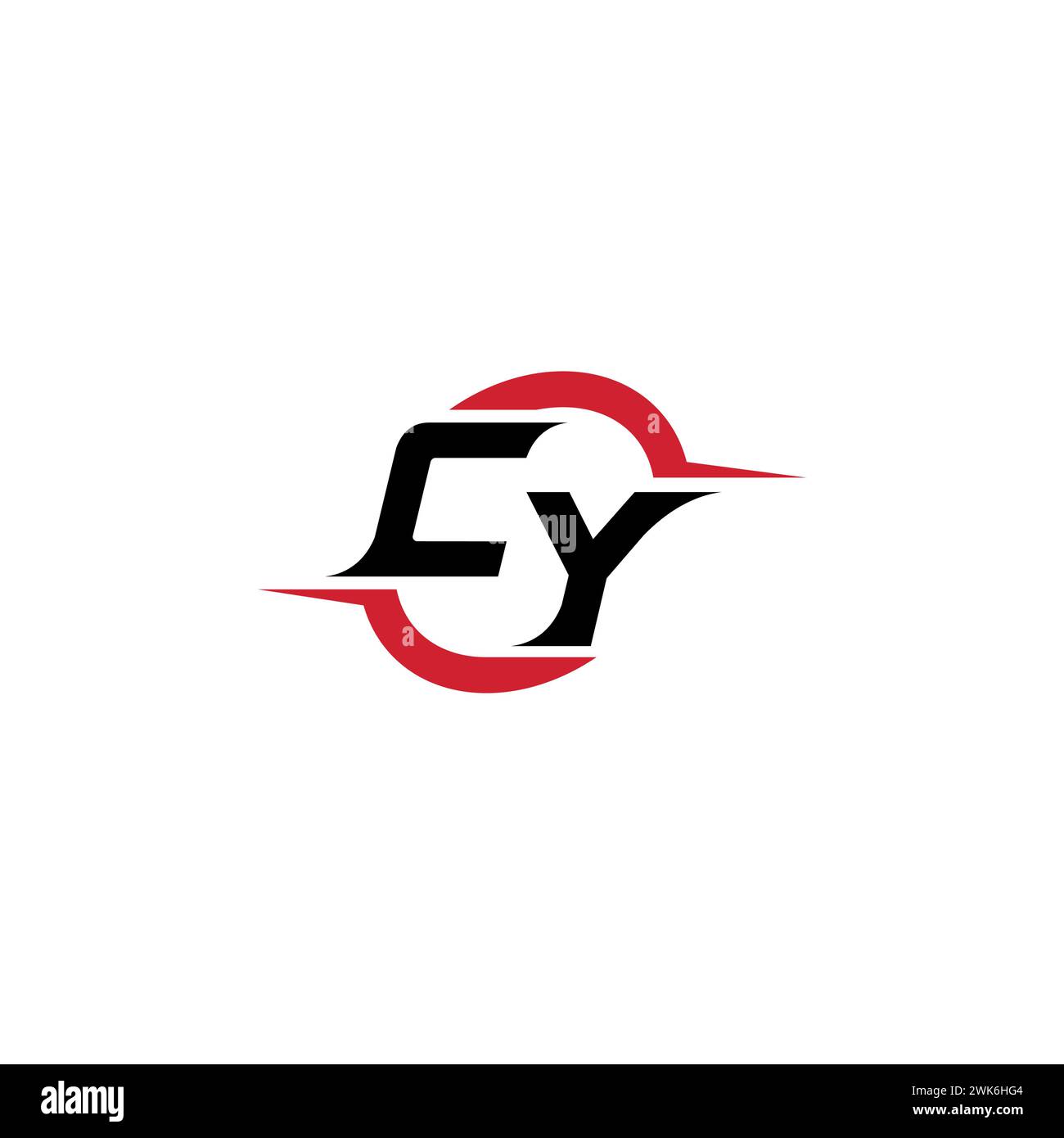 Logo CY Initial Concept elegante e accattivante per esport o gaming come ispirazione Illustrazione Vettoriale