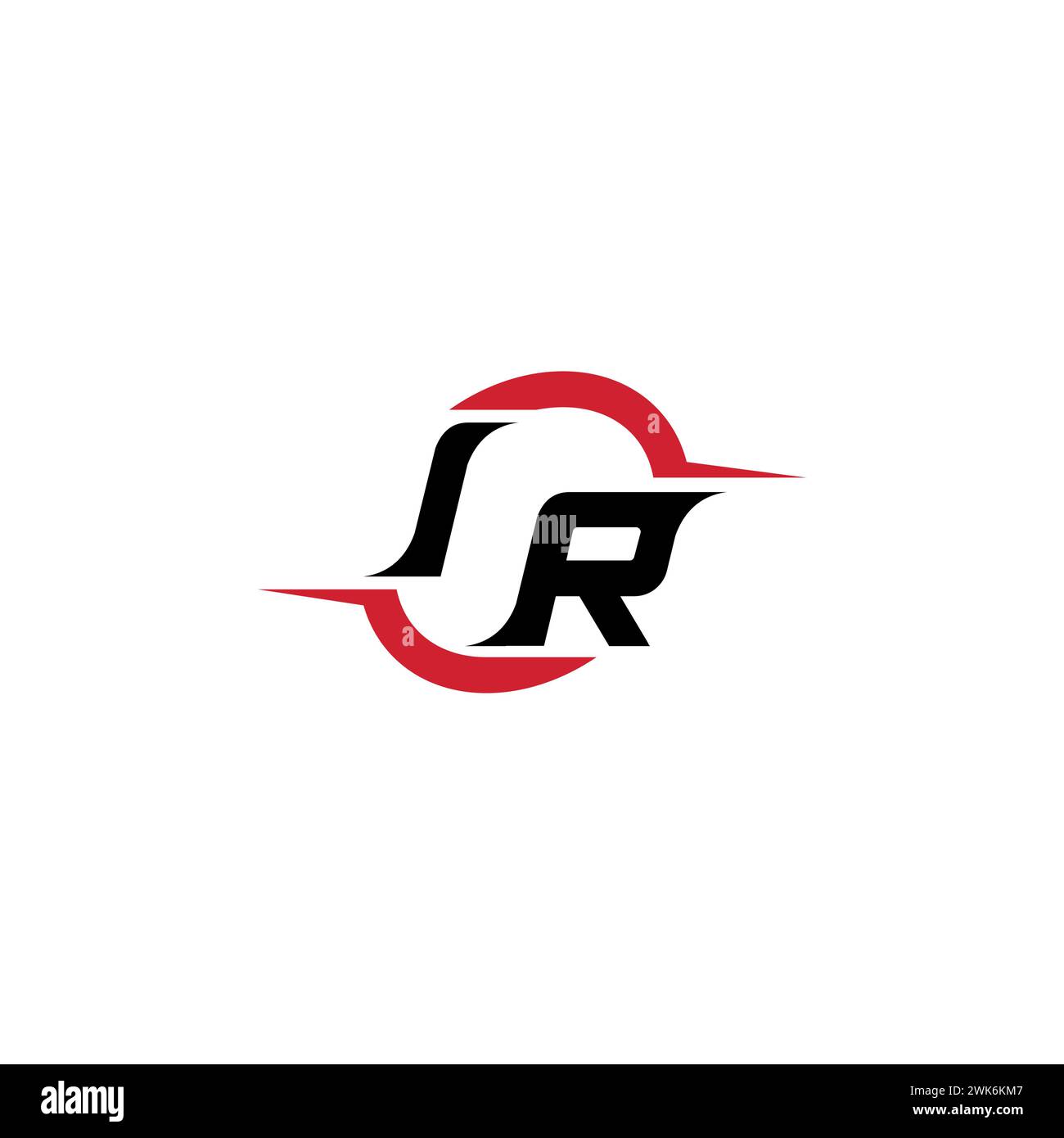 Logo iniziale IR concetto elegante e accattivante per esport o gaming come ispirazione Illustrazione Vettoriale