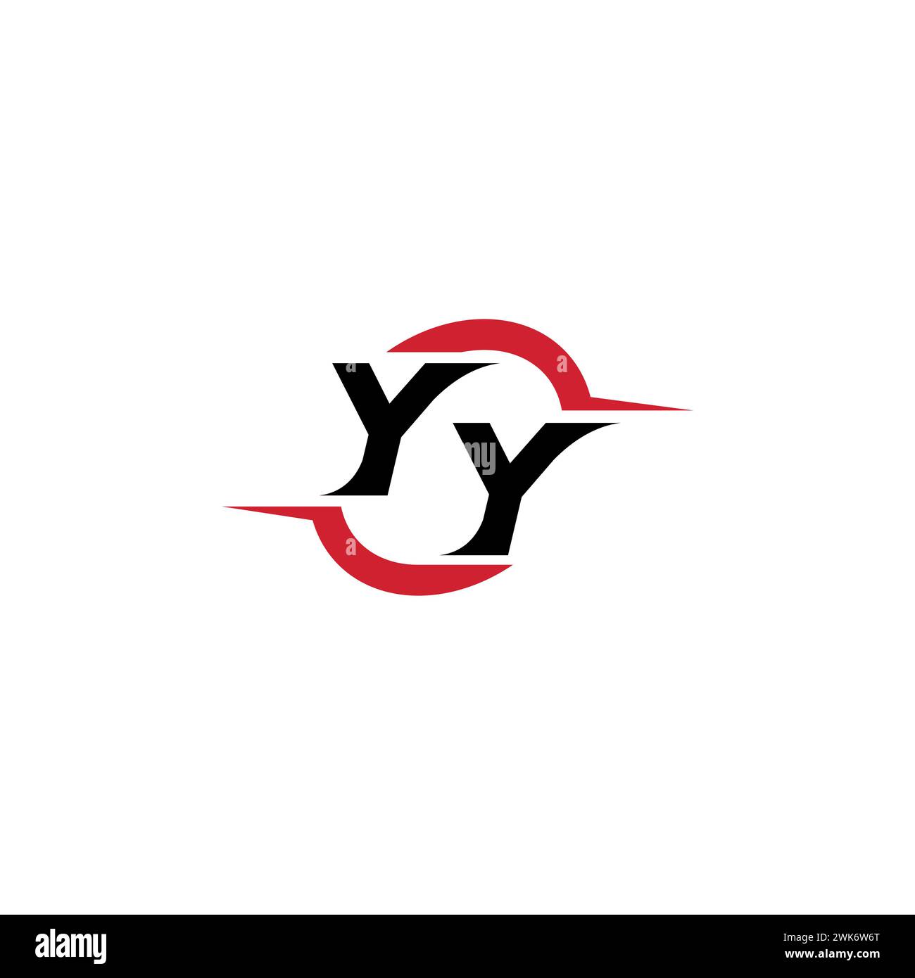 Logo iniziale YY concetto elegante e accattivante per esport o giochi come ispirazione Illustrazione Vettoriale