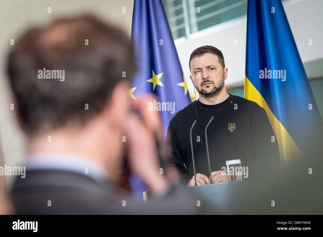 Arbeitsbesuch des Präsidenten der Ukraine a Berlino - il Presidente dell'Ucraina in visita di lavoro a Berlino - Arbeitsbesuch des Präsidenten der Ukraine a Berlino - il Presidente dell'Ucraina in visita di lavoro a Berlino - Wolodymyr SelenskyjArbeitsbesuch des Präsidenten der Ukraine a Berlino - il Presidente della Ucraina in visita di lavoro a Berlino - Arbeitsbesuch des Präsidenten der Ukraine a Berlino - il Presidente dell'Ucraina in visita di lavoro a Berlino - Wolodymyr Selenskyj, Berlin Berlin Deutschland Bundeskanzleramt *** visita di lavoro del Presidente dell'Ucraina a Berlino il Presidente di Ukra Foto Stock