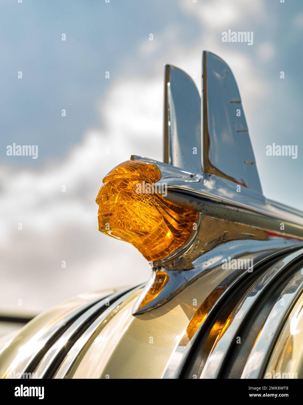 Mascotte Pontiac Chieftain per auto d'epoca Foto Stock