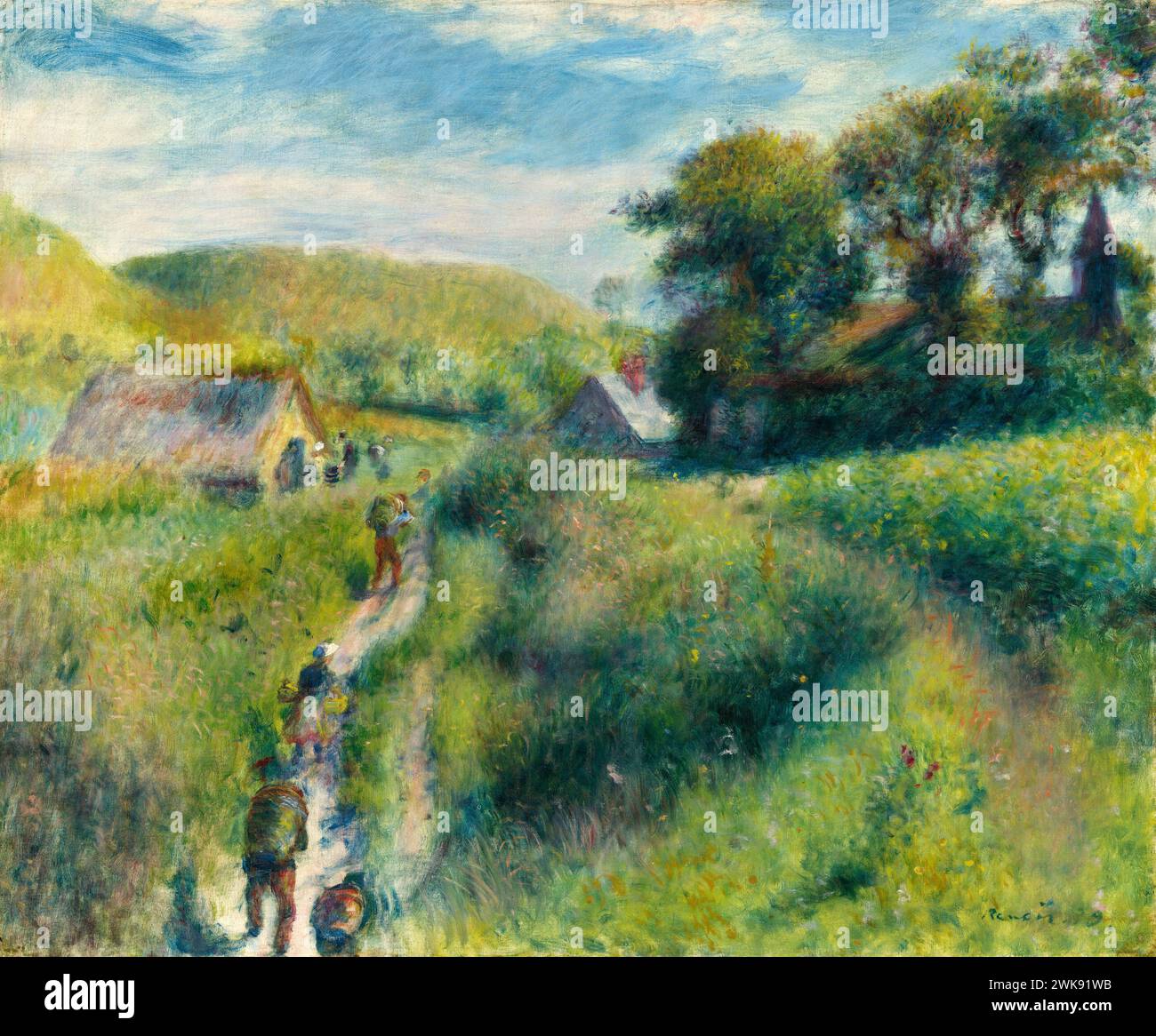 Il raccolto di Mussel. Auguste Renoir. 1879. Foto Stock