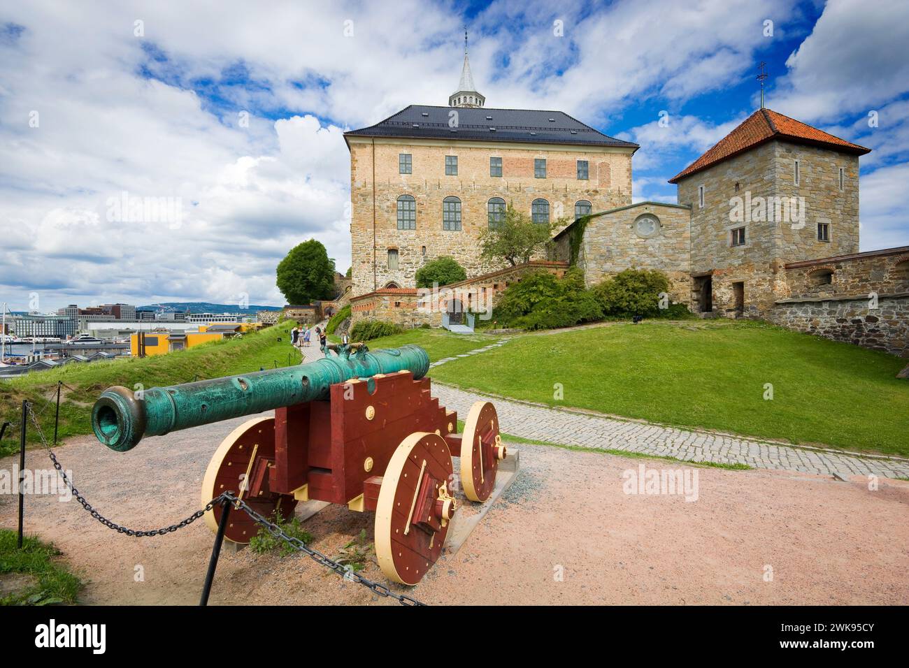 Castello di Akershus e fortezza a Oslo, Norvegia Foto Stock