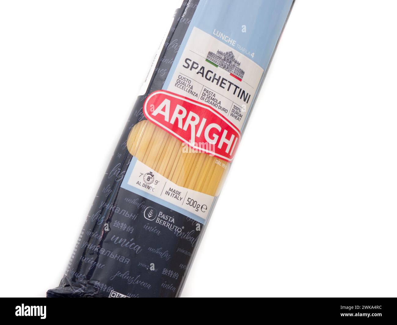 Spaghetti DI pasta ARRIGHI. Foto Stock