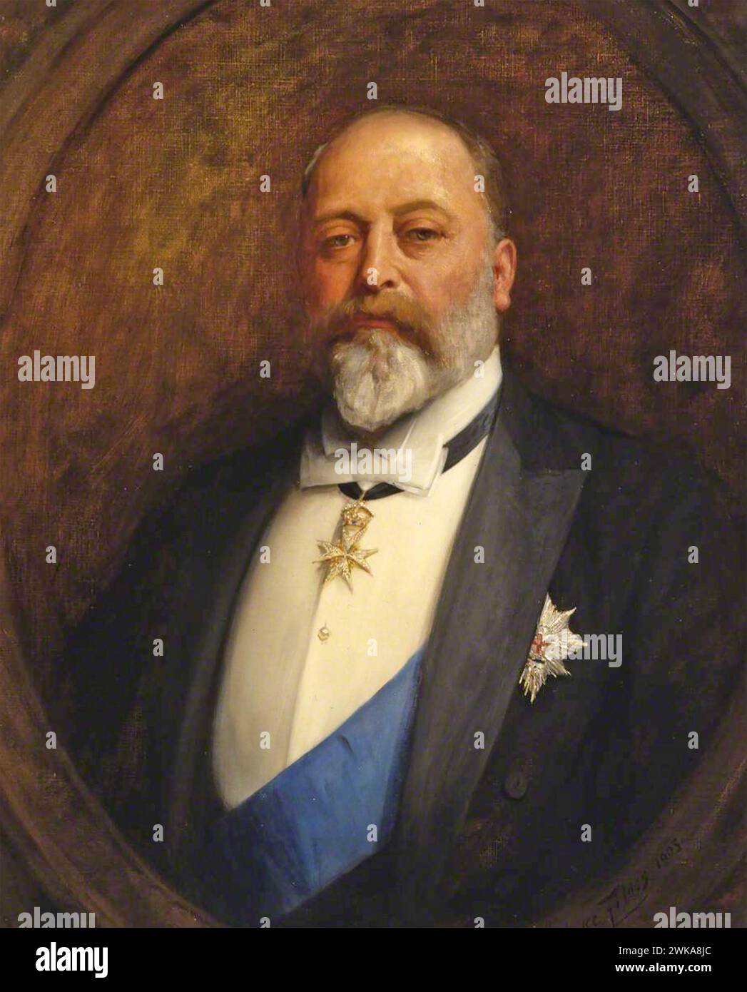 RE EDOARDO VII (1841-1910) monarca britannico intorno al 1902. Foto Stock