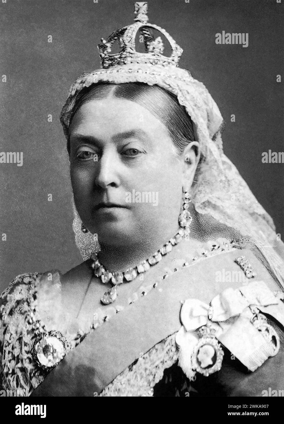 REGINA VITTORIA (1819-1901) monarca britannico nel 1882 Foto Stock