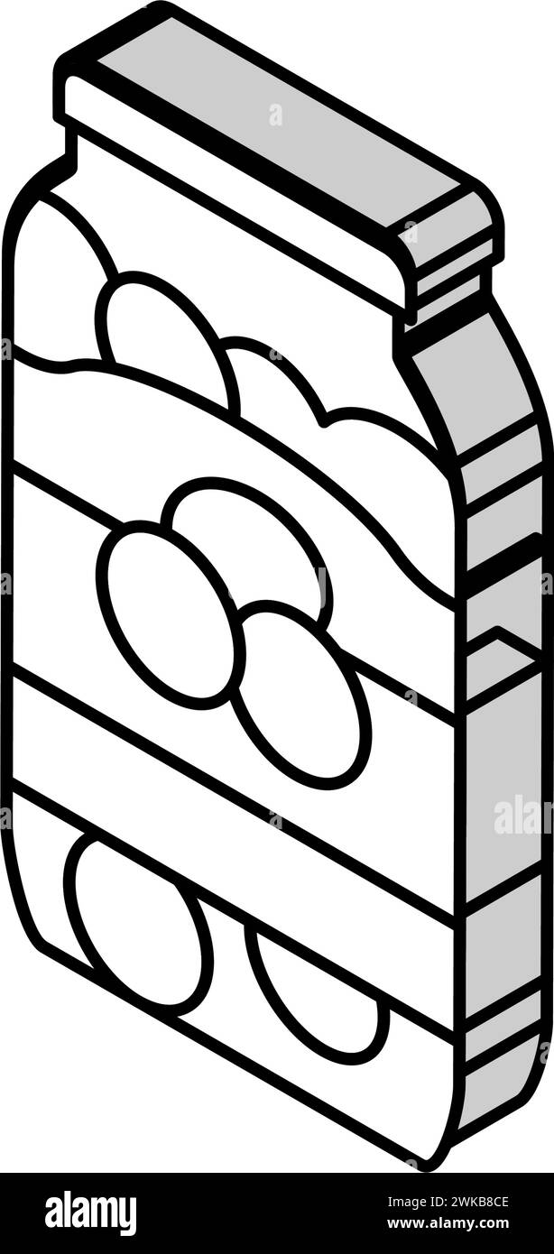 immagine vettoriale dell'icona isometrica di oliva in bottiglia Illustrazione Vettoriale