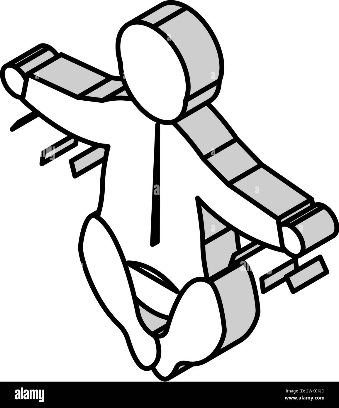 illustrazione vettoriale dell'icona isometrica riflesso moro Illustrazione Vettoriale