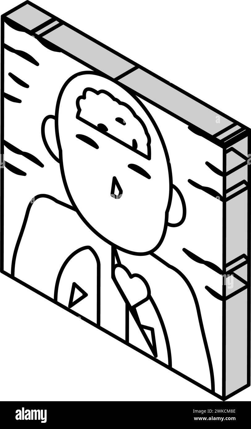 illustrazione vettoriale dell'icona isometrica riflesso di immersione Illustrazione Vettoriale