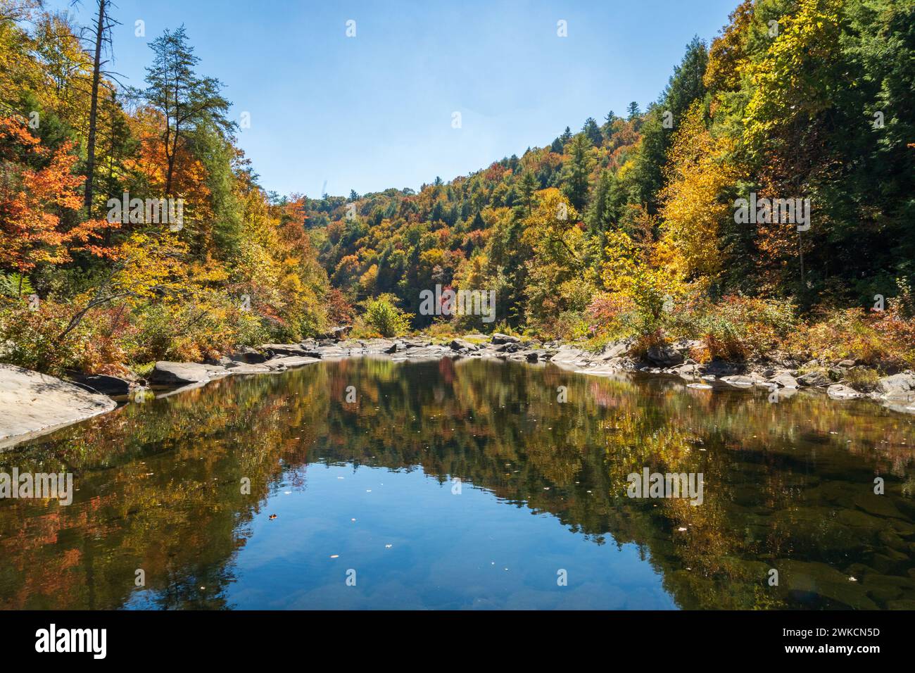 Obed Wild & Scenic River nell'altopiano di Cumberland nel Tennessee Foto Stock