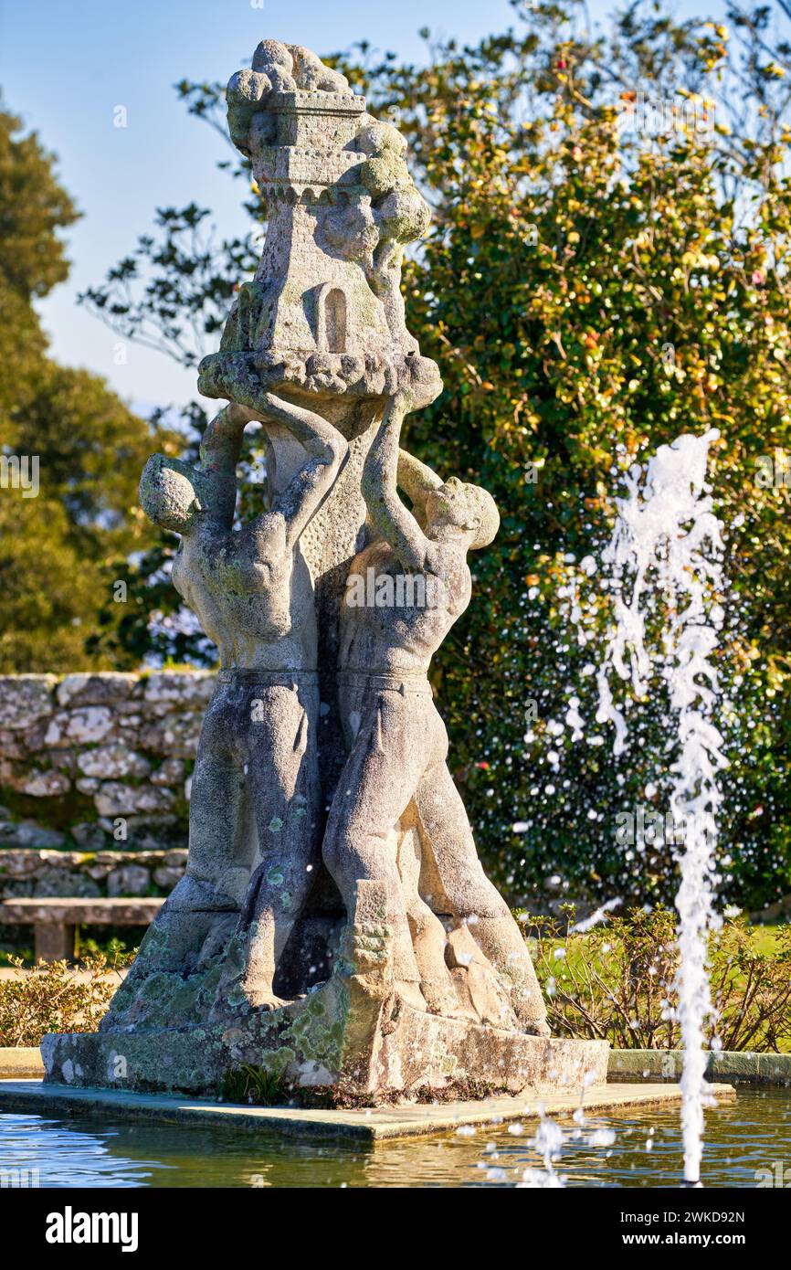 Castillo de o Castro, Parque Monte do Castro, Vigo, Pontevedra, Galizia, Spagna. Foto Stock