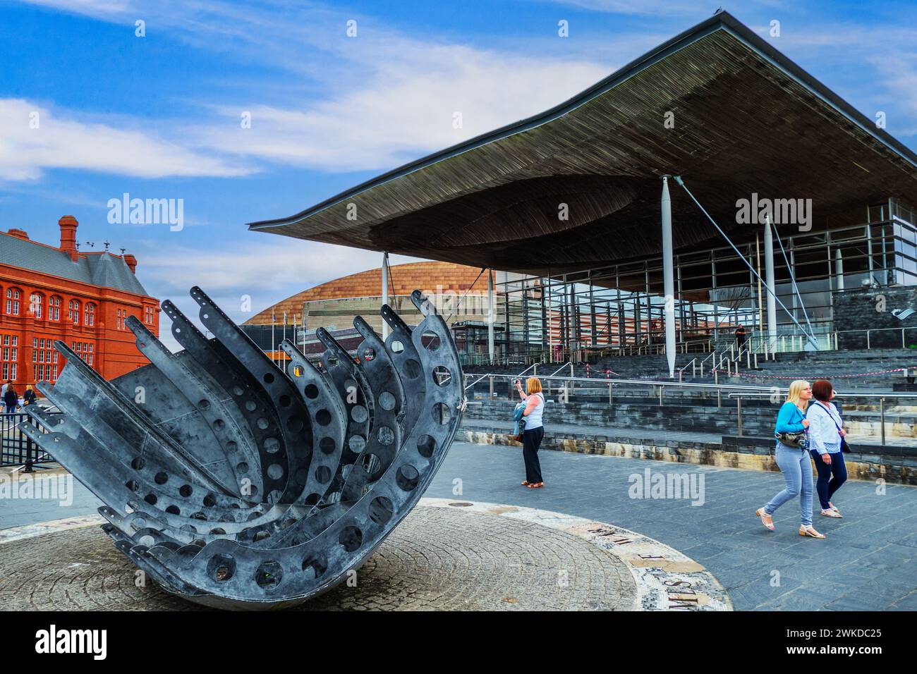 cardiff è attraccata nel galles del sud regno unito Foto Stock