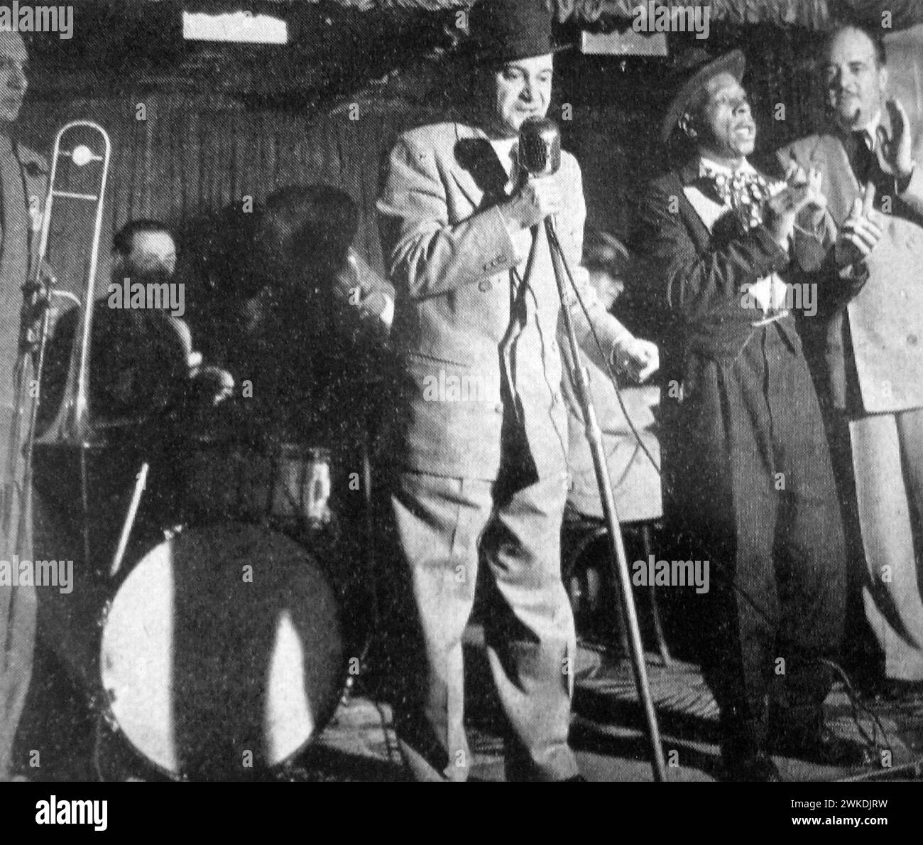 SHARKEY BONANO (1904-1972) musicista jazz americano a New Orleans nel 1950. Foto: Stanley Kubrick Foto Stock