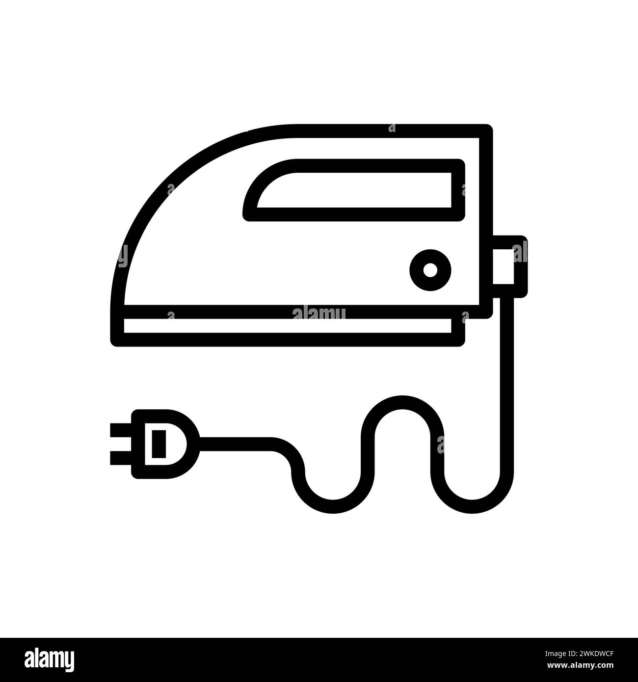 Illustrazione d'arte simbolo icona mobilia logo disegno della casa disegno a mano di abiti in ferro Illustrazione Vettoriale