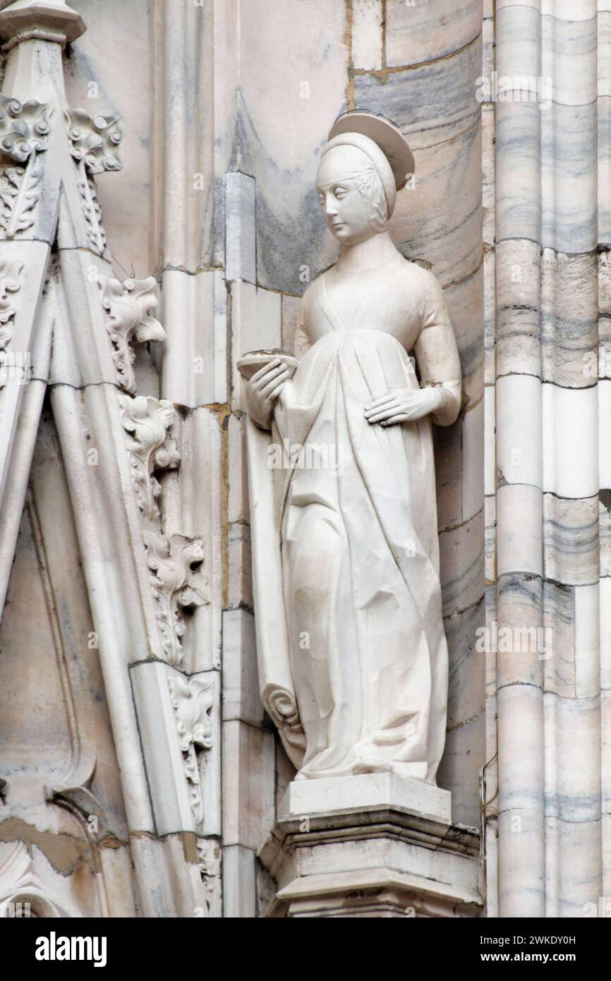 Santa Lucia - Duomo di Milano - Milano - Lombardia - Italia Foto Stock