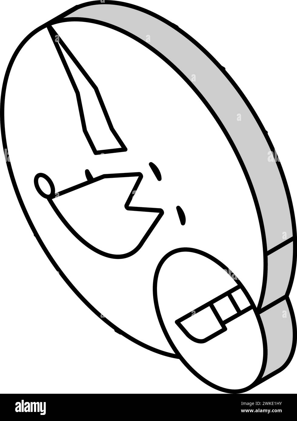 illustrazione del vettore dell'icona isometrica del trattamento cicatriziale della procedura chirurgica Illustrazione Vettoriale