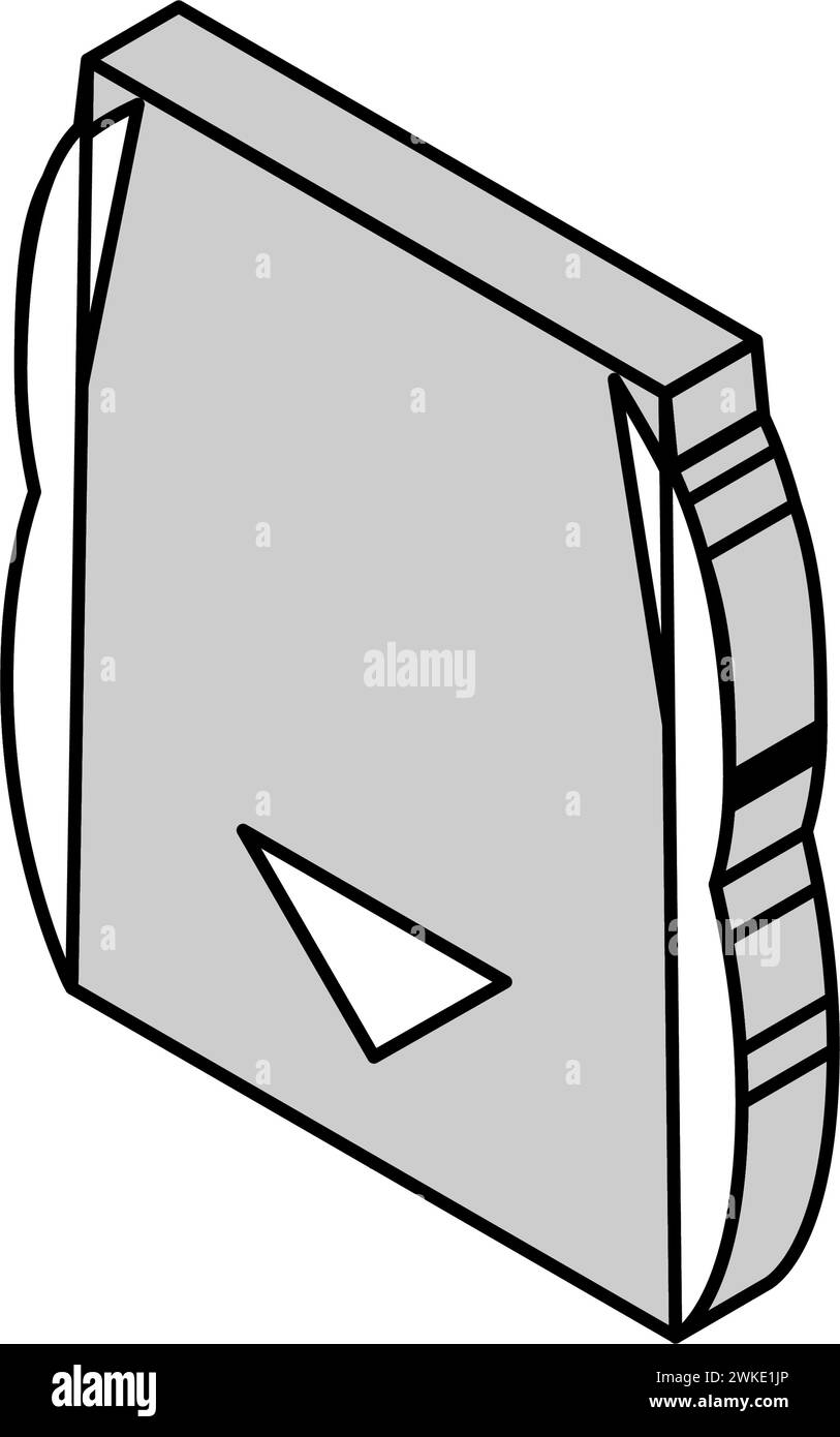 illustrazione del vettore dell'icona isometrica della cicatrice del gel Illustrazione Vettoriale