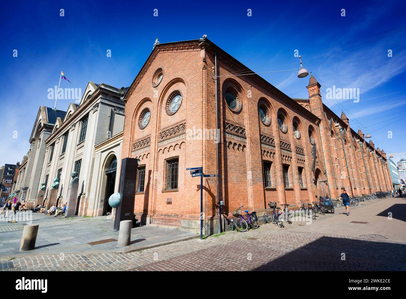 Edificio principale dell'Università di Copenaghen, Danimarca Foto Stock