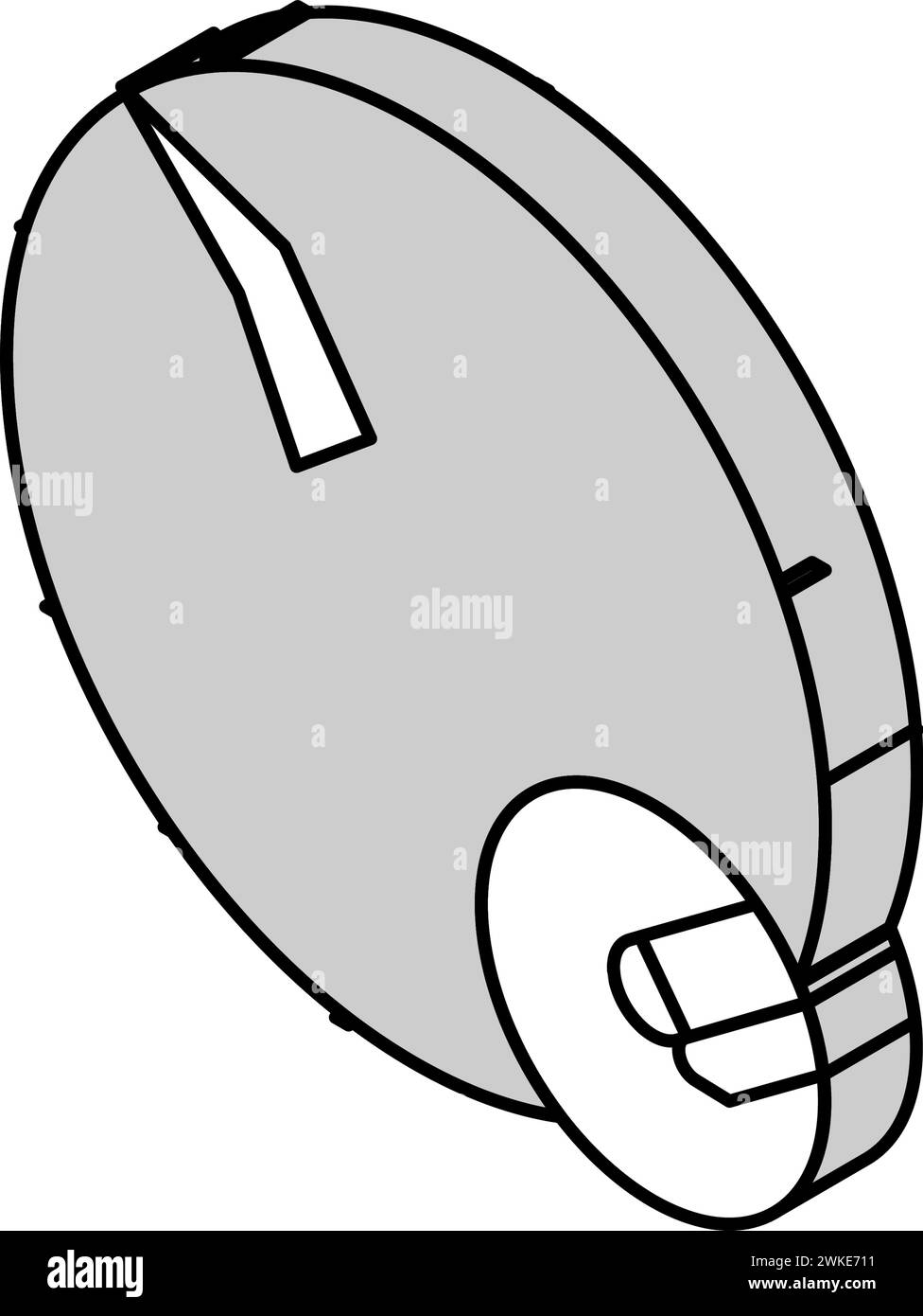 illustrazione vettoriale dell'icona isometrica per la rimozione della cicatrice laser Illustrazione Vettoriale