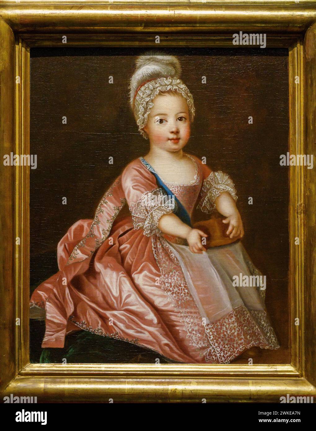 Luigi XV di Francia Delfin, 1712, Pierre Gobert e studio, scuola francese, Nins, Portraits of Children S. XVI-XIX, sa bassa Blanca Museum (msbb). Yannick Vu e Ben Jakober, Alcudia, Maiorca, Spagna. Foto Stock