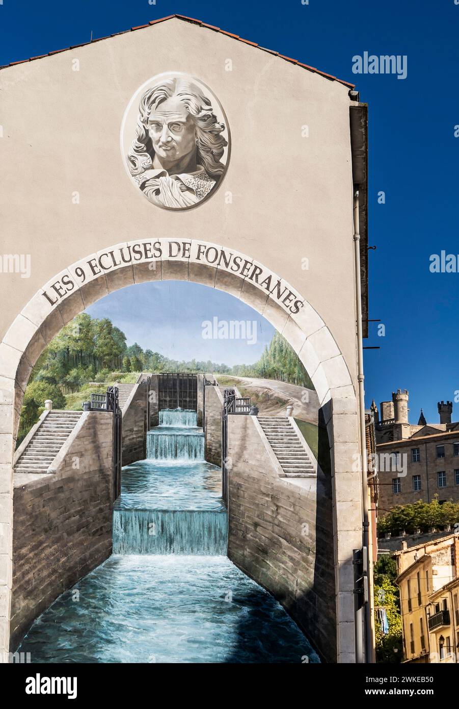 Street Art a Beziers Foto Stock
