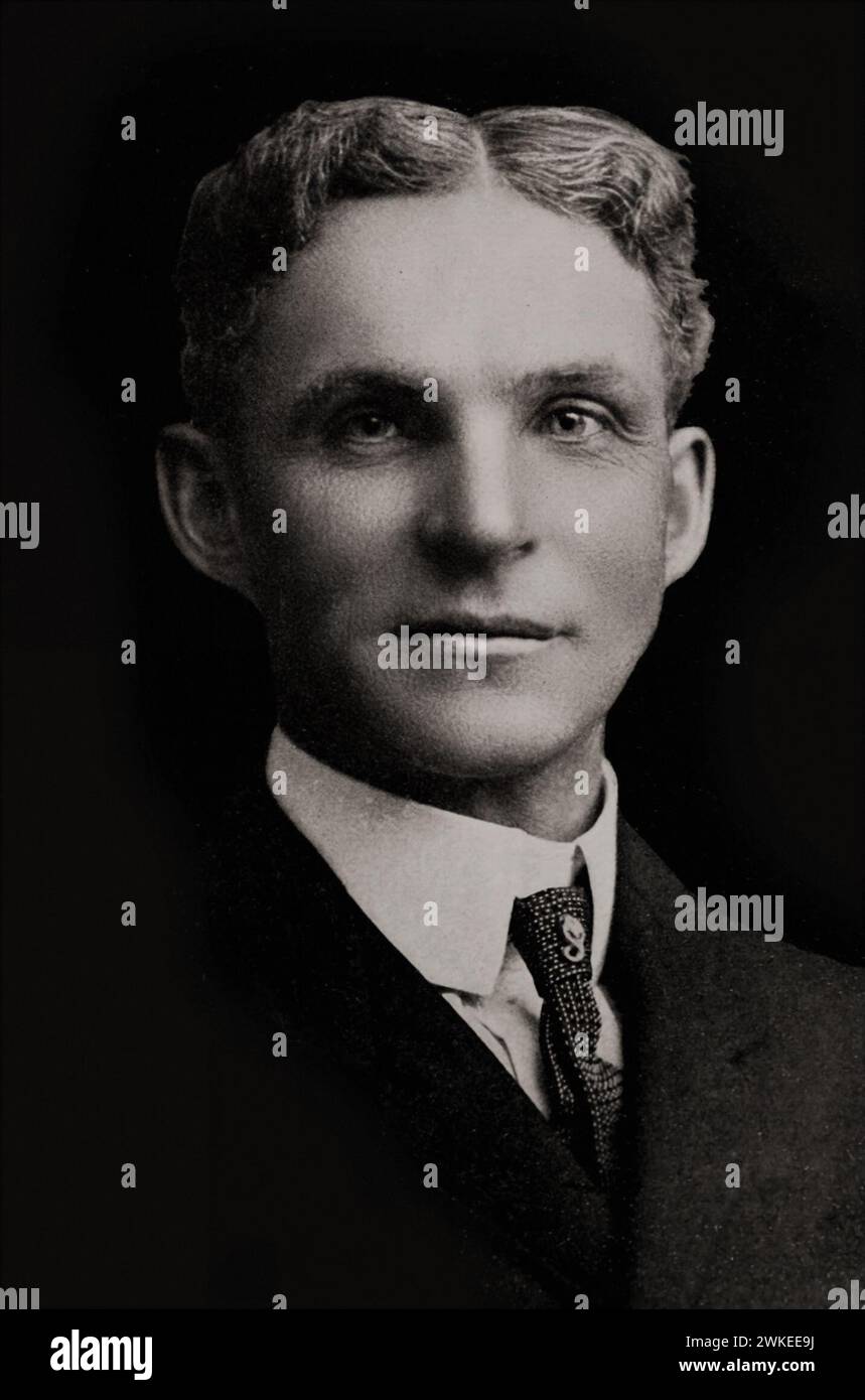 Ritratto di Henry Ford, c 1913 Foto Stock