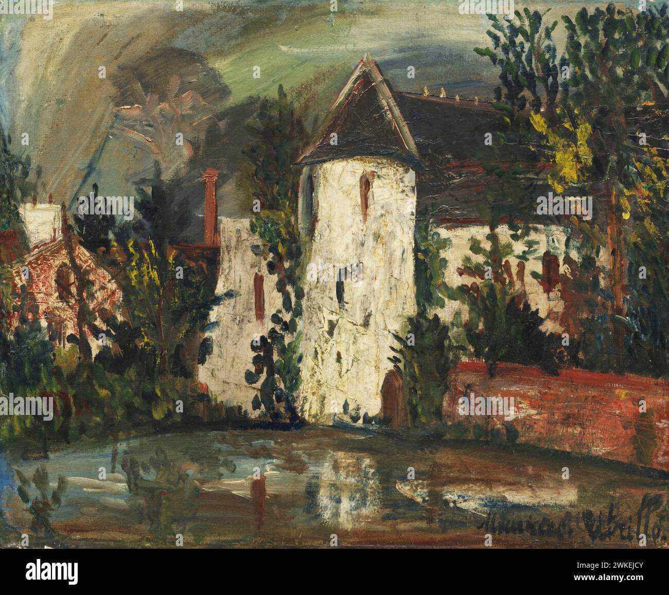 Le Chateau. Museo: Privatsammlung. Autore: MAURICE UTRILLO. Foto Stock