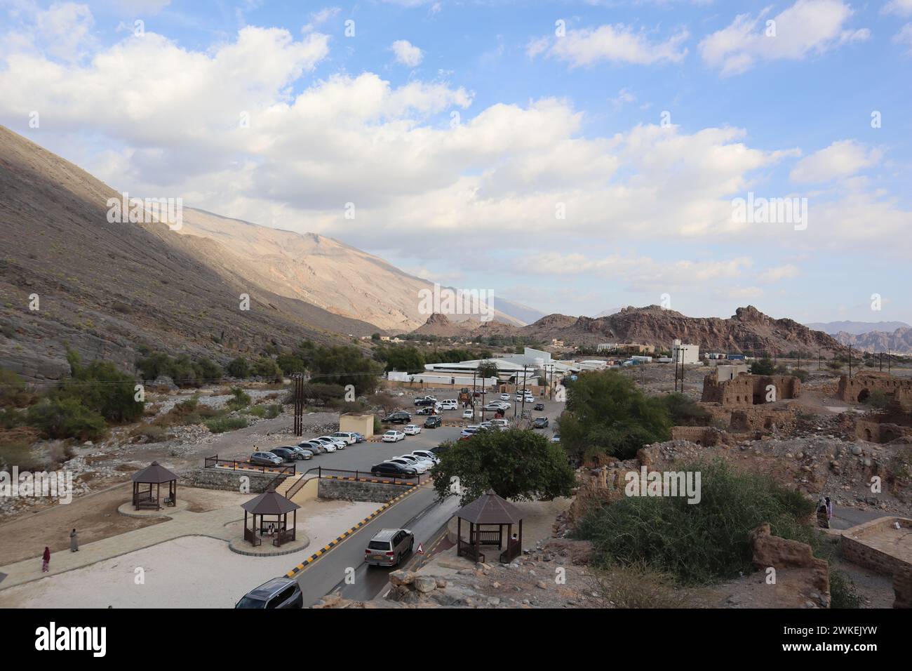 Fa eco in cima al panorama di Tanuf Foto Stock