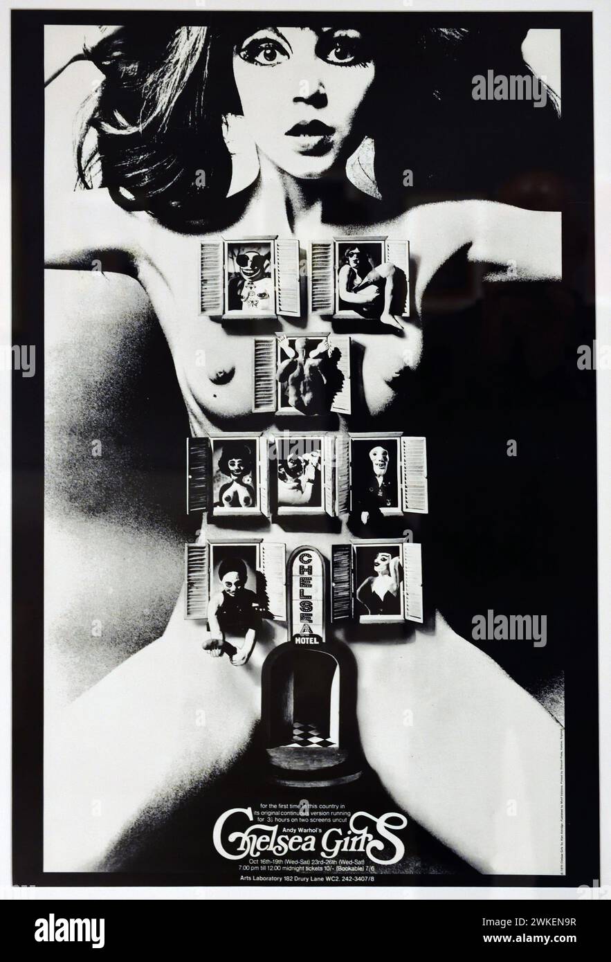 Poster del film "Chelsea Girls" di Andy Warhol e Paul Morrissey. Museo: COLLEZIONE PRIVATA. Autore: Alan Aldridge. Foto Stock