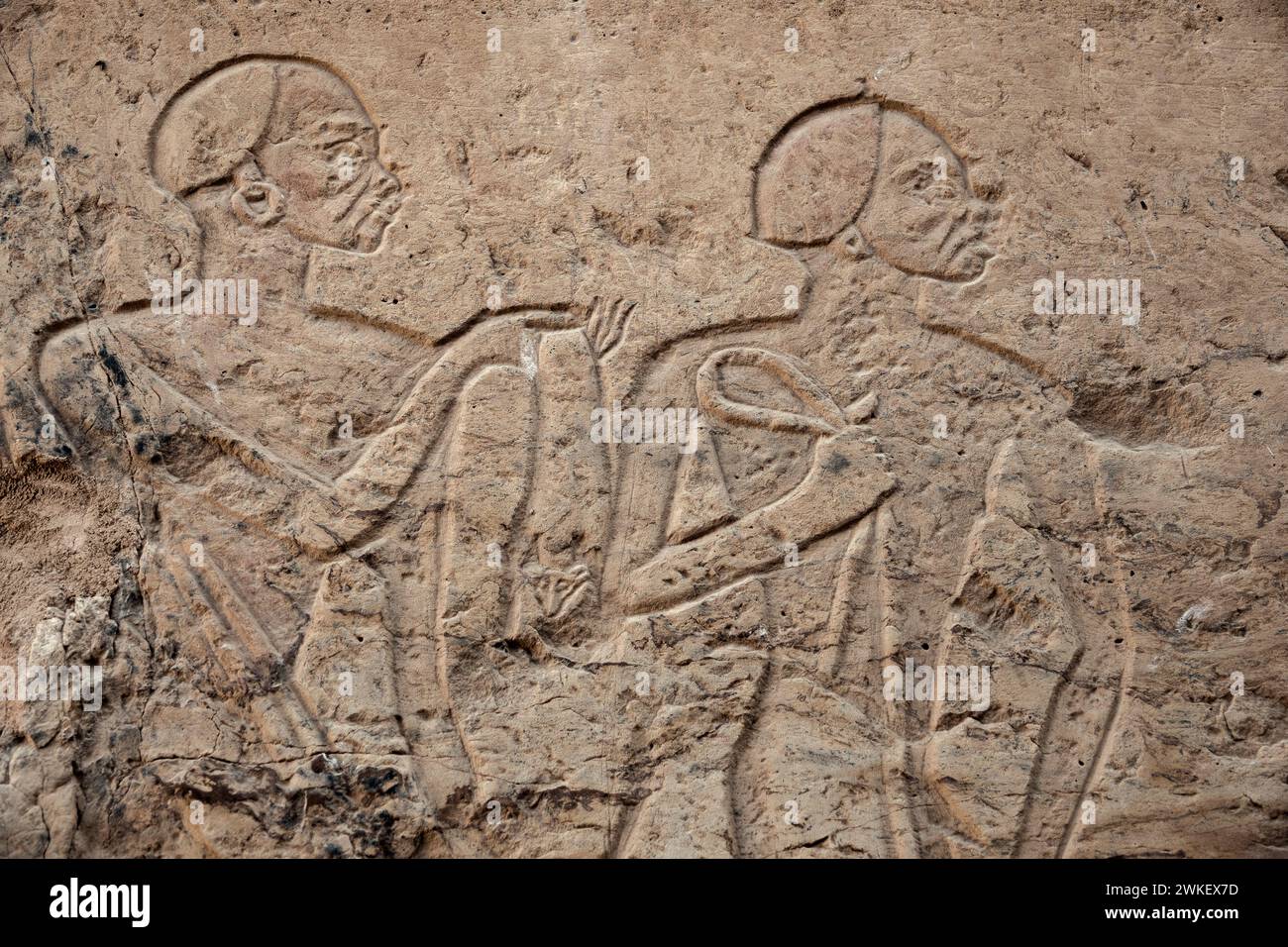 Il Tempio di Beit el-Wali, nuova Kalabsha, Lago Nasser, Egitto Foto Stock