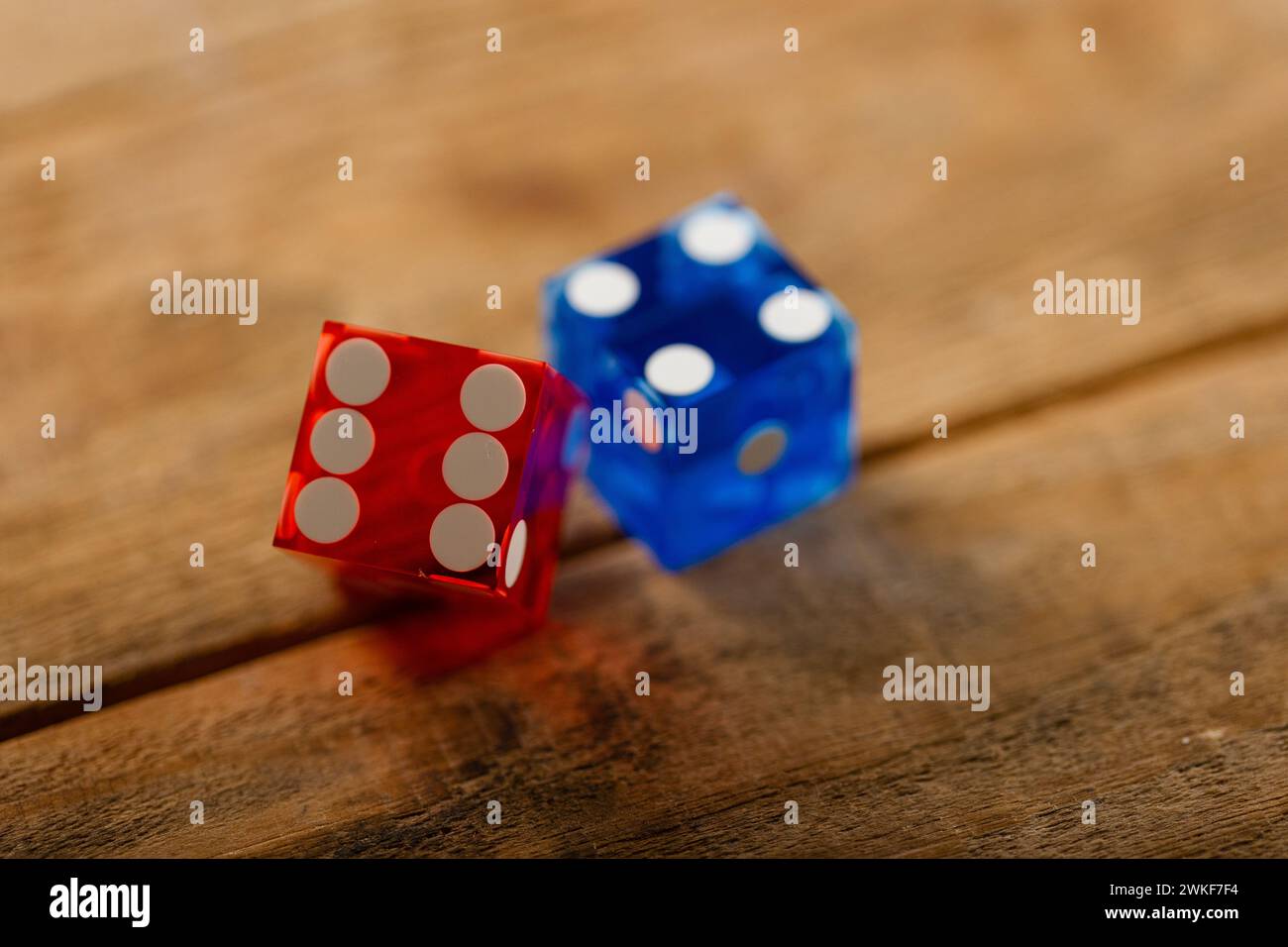 i dadi sono una parte importante dei trucchi degli artisti magici, degli illusionisti Foto Stock