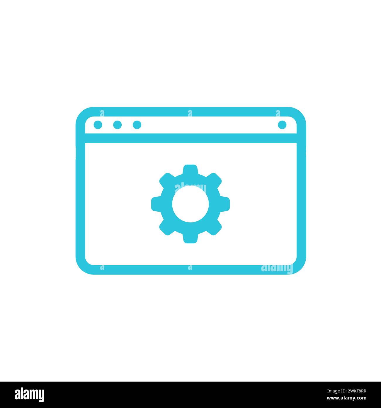 Modulo di applicazione, piattaforma, icona di creazione progetto. Dal set di icone blu. Illustrazione Vettoriale