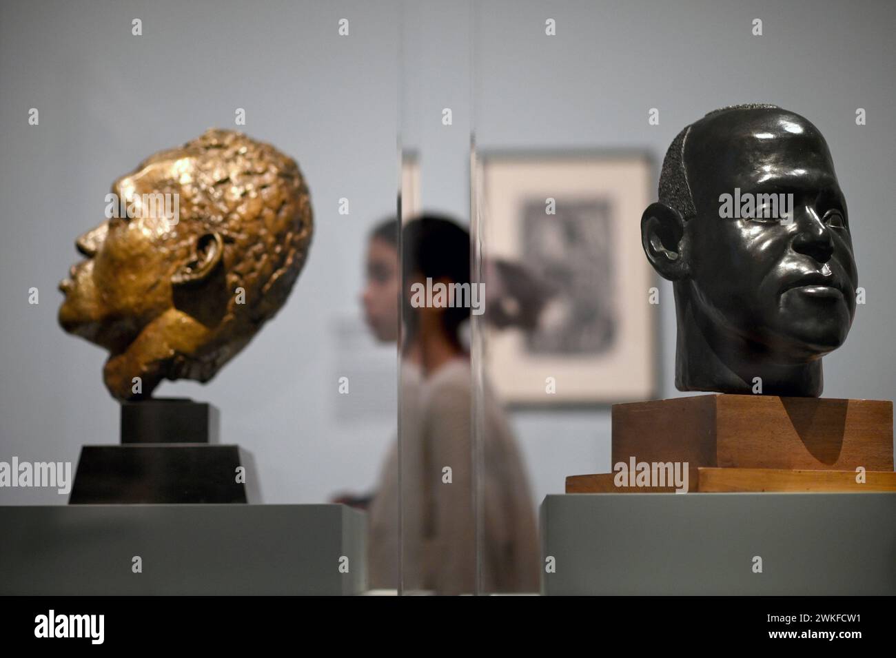 New York, Stati Uniti. 20 febbraio 2024. La gente partecipa all'anteprima stampa "The Harlem Renaissance and Transatlantic Modernism" al Metropolitan Museum of Art, New York, NY, 20 febbraio 2024. (Foto di Anthony Behar/Sipa USA) credito: SIPA USA/Alamy Live News Foto Stock