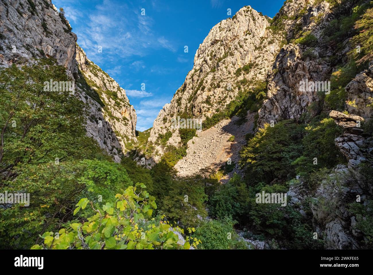 Mala Paklenica, montagna Velebit, Croazia Foto Stock