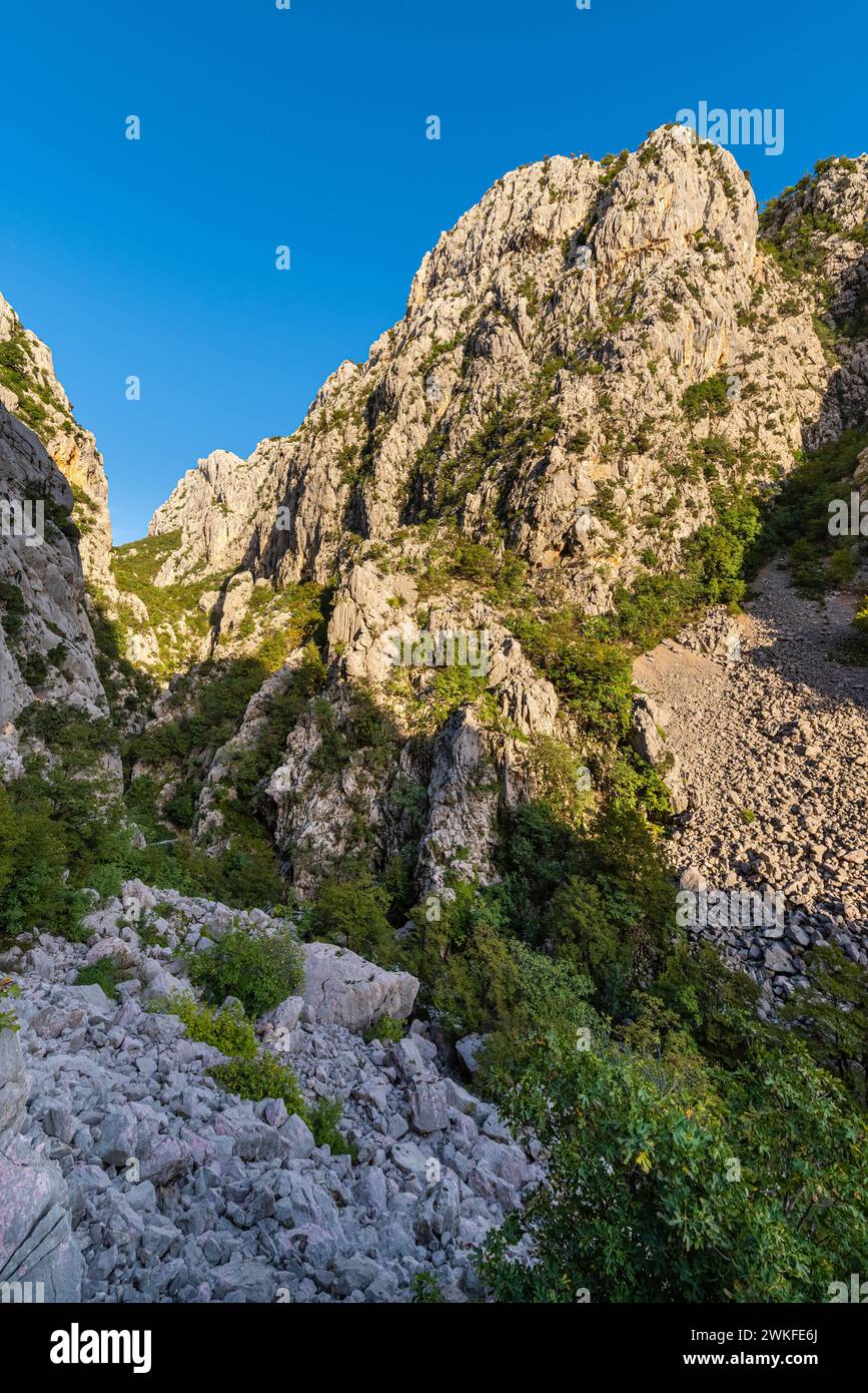 Mala Paklenica, montagna Velebit, Croazia Foto Stock