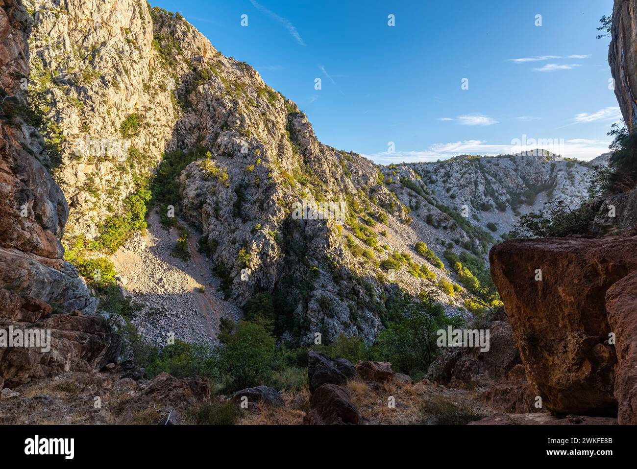 Mala Paklenica, montagna Velebit, Croazia Foto Stock