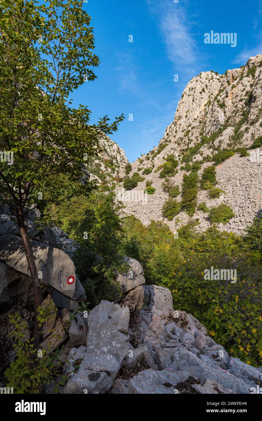 Mala Paklenica, montagna Velebit, Croazia Foto Stock