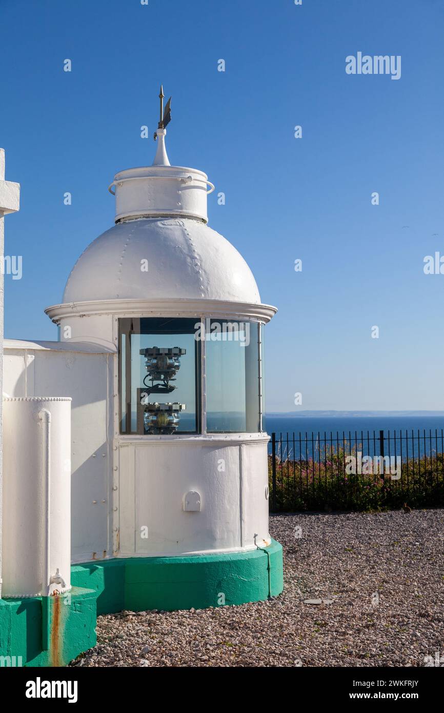 Faro di Berry Head una delle torri più piccole delle isole britanniche, vicino a Brixham, Devon Foto Stock
