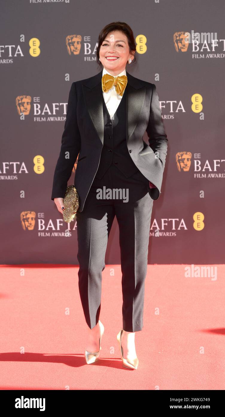 La foto deve essere accreditata ©Alpha Press 078237 18/02/2024 Jane Millichip, CEO di BAFTA agli EE BAFTA Film Awards 2024 arrivi a Londra Foto Stock