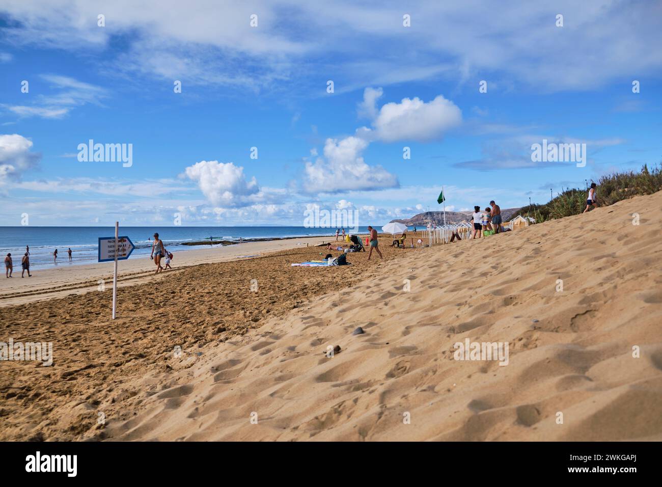 Spiaggia di Porto Santo in bassa stagione Foto Stock
