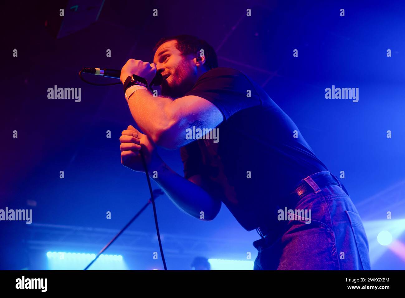 Milano, Italia. 20 febbraio 2024. Jack Underkofler dei Dead Poet Society si esibisce dal vivo al Legend di Milano. (Foto di Mairo Cinquetti/SOPA Images/Sipa USA) credito: SIPA USA/Alamy Live News Foto Stock