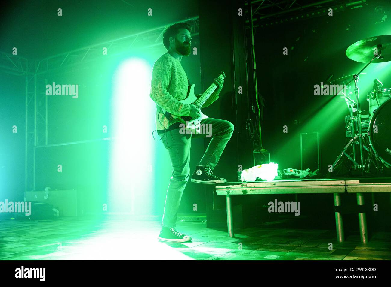 Milano, Italia. 20 febbraio 2024. Jack Collins dei Dead Poet Society si esibisce dal vivo al Legend di Milano. (Foto di Mairo Cinquetti/SOPA Images/Sipa USA) credito: SIPA USA/Alamy Live News Foto Stock