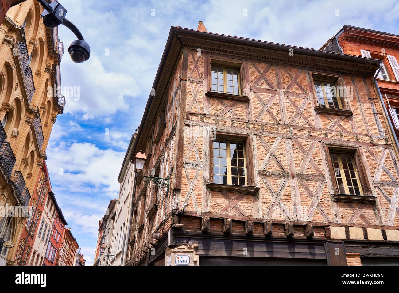 Rue Saint-Rome, Tolosa, Haute-Garonne, Occitanie, Francia, Europa. Foto Stock